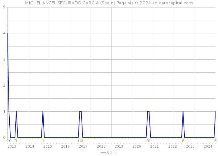 MIGUEL ANGEL SEGURADO GARCIA (Spain) Page visits 2024 