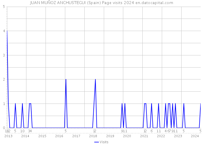 JUAN MUÑOZ ANCHUSTEGUI (Spain) Page visits 2024 