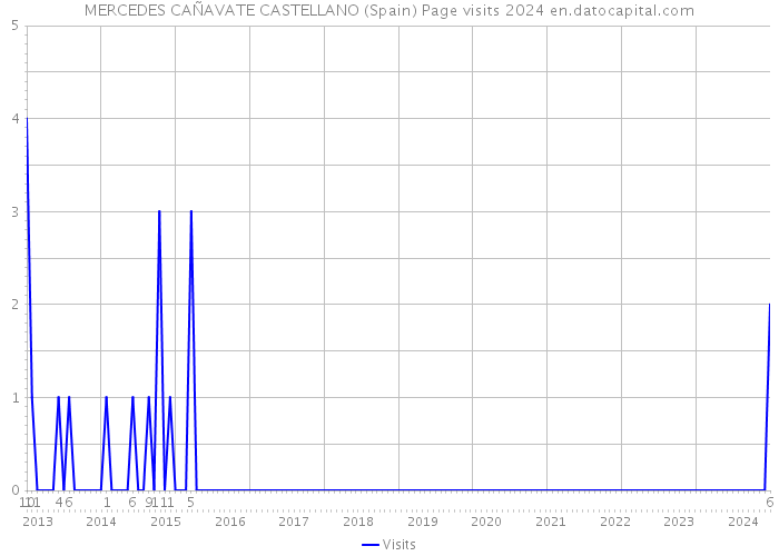 MERCEDES CAÑAVATE CASTELLANO (Spain) Page visits 2024 