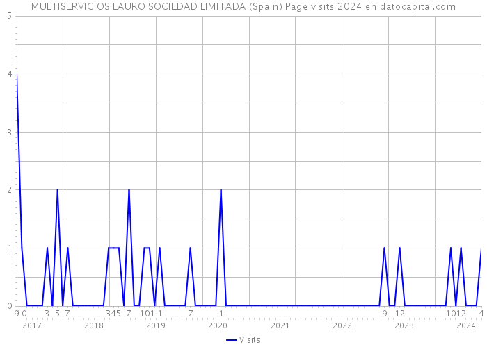 MULTISERVICIOS LAURO SOCIEDAD LIMITADA (Spain) Page visits 2024 