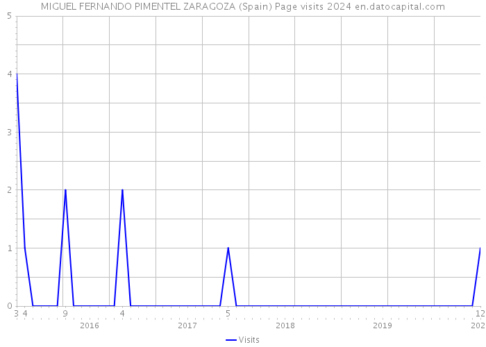MIGUEL FERNANDO PIMENTEL ZARAGOZA (Spain) Page visits 2024 