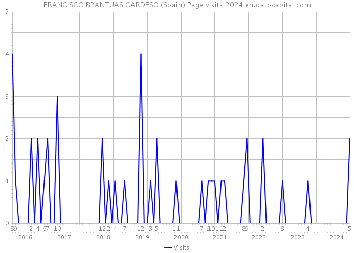 FRANCISCO BRANTUAS CARDESO (Spain) Page visits 2024 