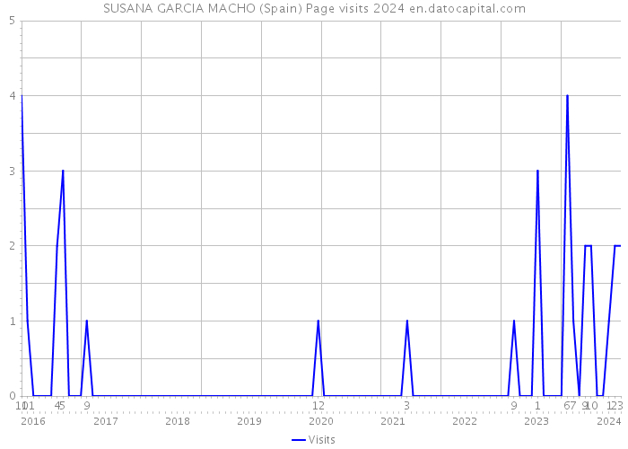 SUSANA GARCIA MACHO (Spain) Page visits 2024 