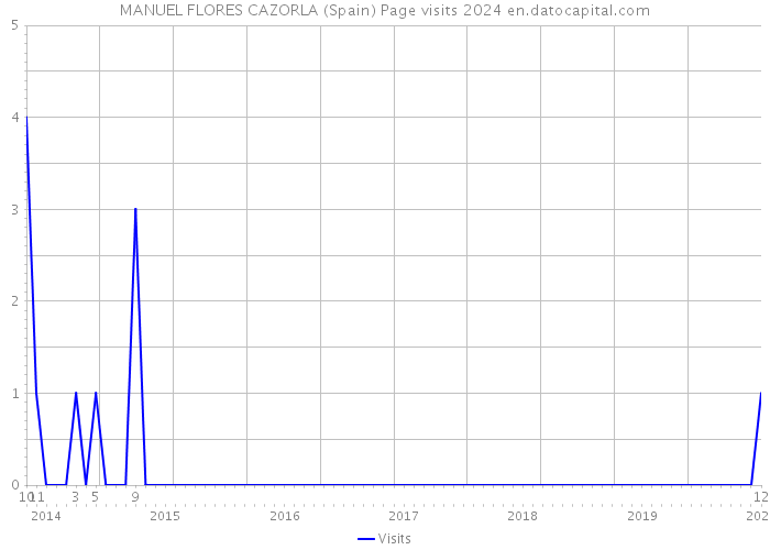MANUEL FLORES CAZORLA (Spain) Page visits 2024 