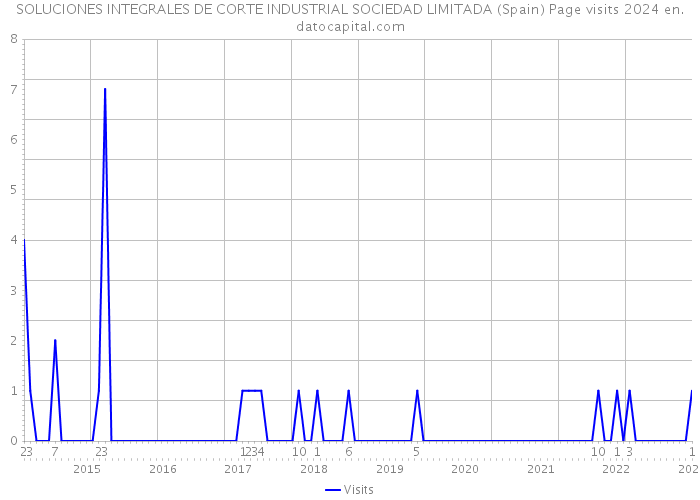 SOLUCIONES INTEGRALES DE CORTE INDUSTRIAL SOCIEDAD LIMITADA (Spain) Page visits 2024 