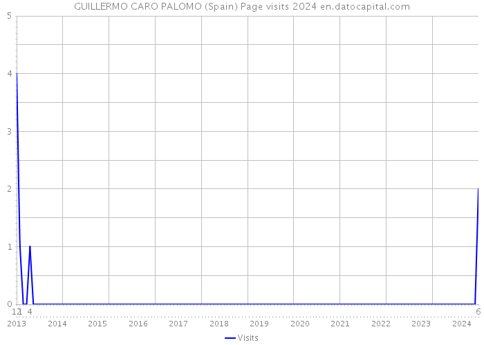 GUILLERMO CARO PALOMO (Spain) Page visits 2024 