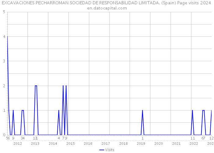 EXCAVACIONES PECHARROMAN SOCIEDAD DE RESPONSABILIDAD LIMITADA. (Spain) Page visits 2024 