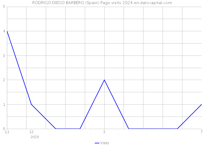 RODRIGO DIEGO BARBERO (Spain) Page visits 2024 