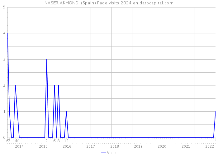 NASER AKHONDI (Spain) Page visits 2024 