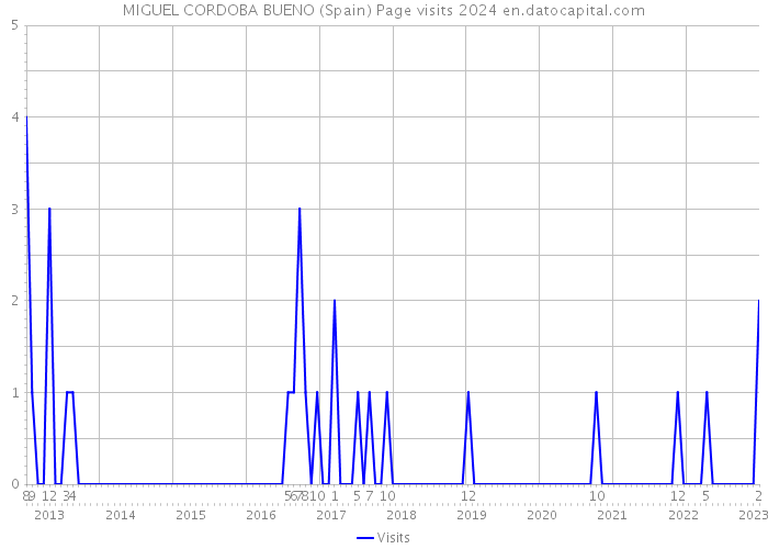 MIGUEL CORDOBA BUENO (Spain) Page visits 2024 