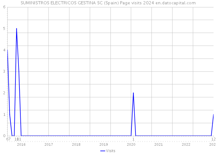 SUMINISTROS ELECTRICOS GESTINA SC (Spain) Page visits 2024 
