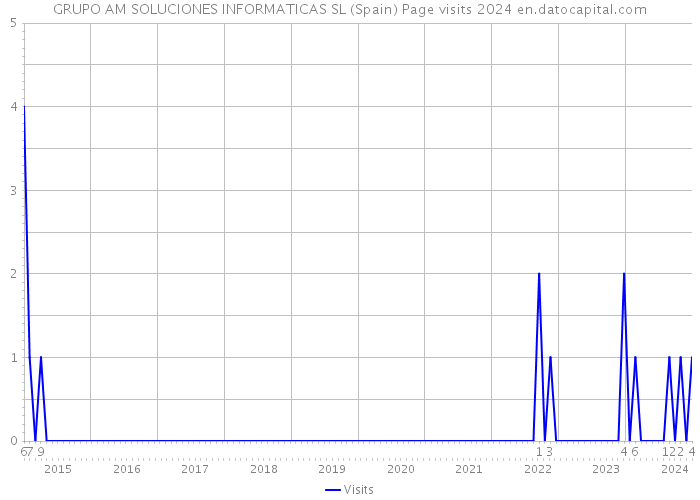 GRUPO AM SOLUCIONES INFORMATICAS SL (Spain) Page visits 2024 