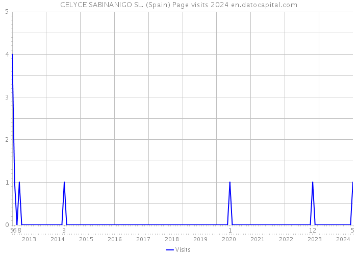 CELYCE SABINANIGO SL. (Spain) Page visits 2024 