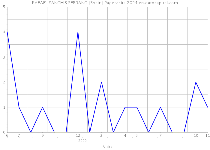 RAFAEL SANCHIS SERRANO (Spain) Page visits 2024 