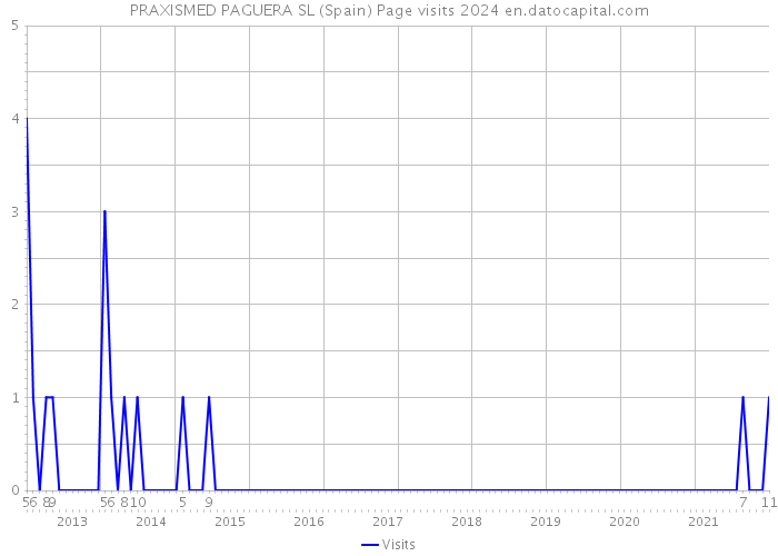 PRAXISMED PAGUERA SL (Spain) Page visits 2024 