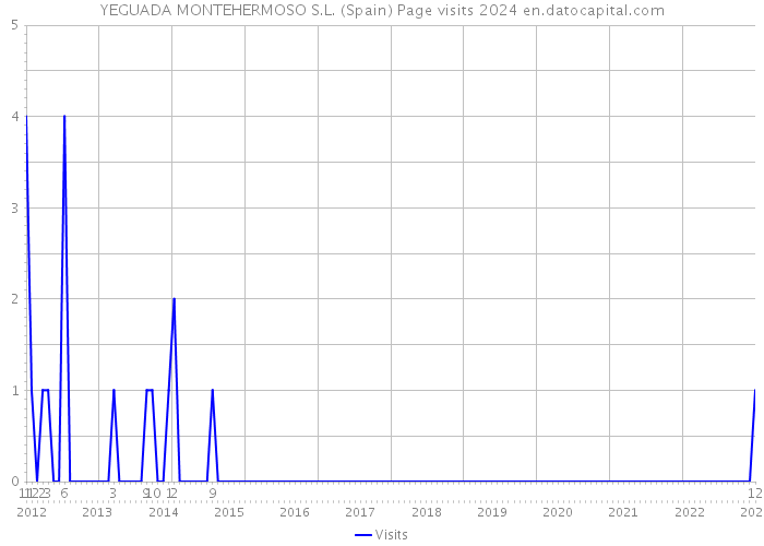 YEGUADA MONTEHERMOSO S.L. (Spain) Page visits 2024 