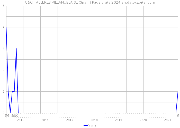 G&G TALLERES VILLANUBLA SL (Spain) Page visits 2024 