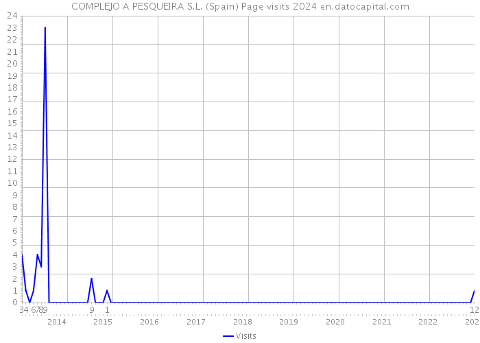 COMPLEJO A PESQUEIRA S.L. (Spain) Page visits 2024 