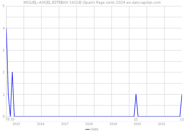 MIGUEL-ANGEL ESTEBAN YAGUE (Spain) Page visits 2024 