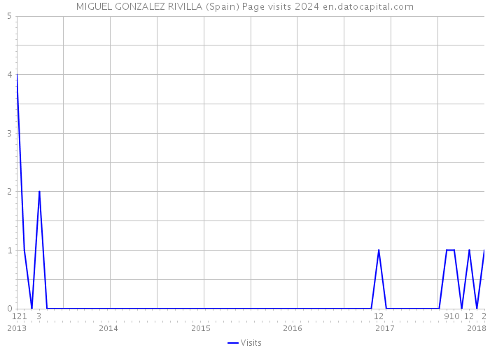 MIGUEL GONZALEZ RIVILLA (Spain) Page visits 2024 