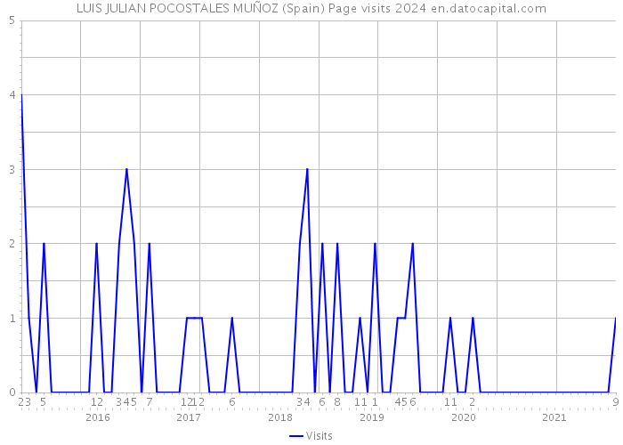 LUIS JULIAN POCOSTALES MUÑOZ (Spain) Page visits 2024 