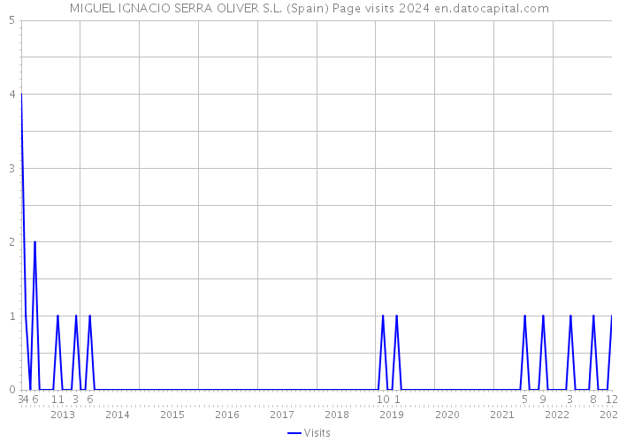 MIGUEL IGNACIO SERRA OLIVER S.L. (Spain) Page visits 2024 