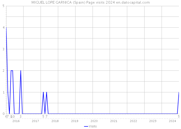 MIGUEL LOPE GARNICA (Spain) Page visits 2024 