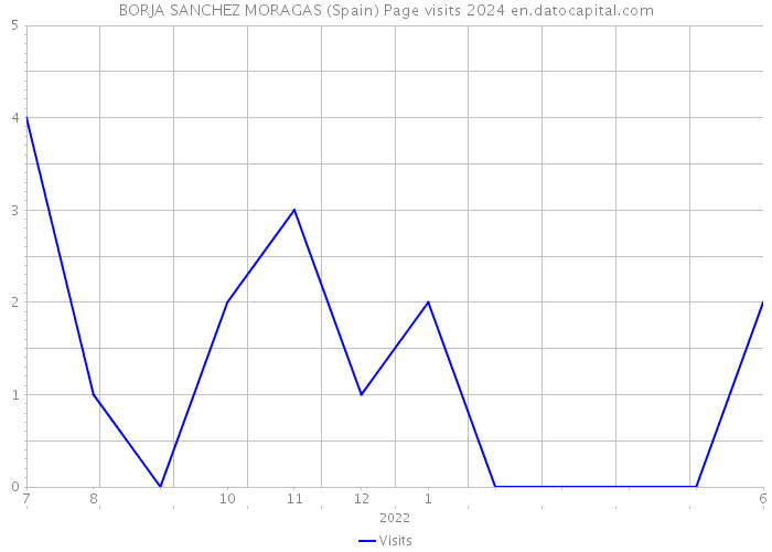 BORJA SANCHEZ MORAGAS (Spain) Page visits 2024 