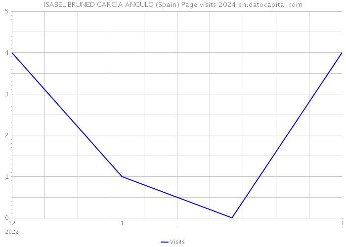 ISABEL BRUNED GARCIA ANGULO (Spain) Page visits 2024 