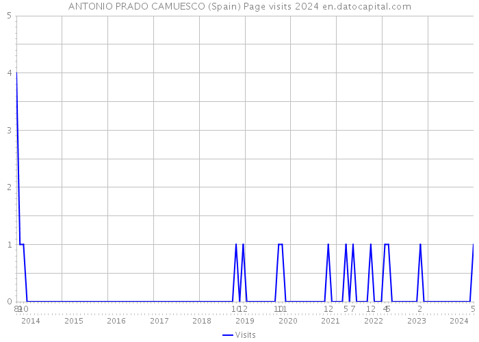 ANTONIO PRADO CAMUESCO (Spain) Page visits 2024 