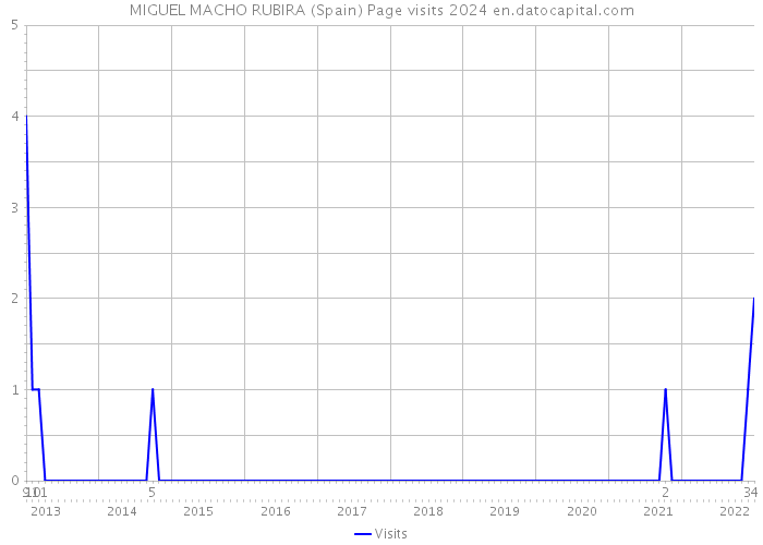MIGUEL MACHO RUBIRA (Spain) Page visits 2024 