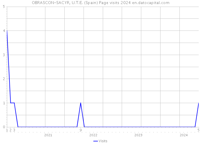 OBRASCON-SACYR, U.T.E. (Spain) Page visits 2024 