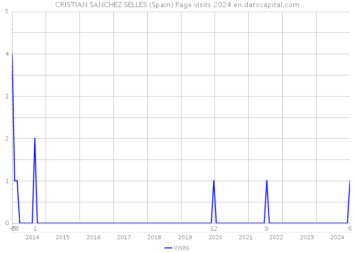 CRISTIAN SANCHEZ SELLES (Spain) Page visits 2024 