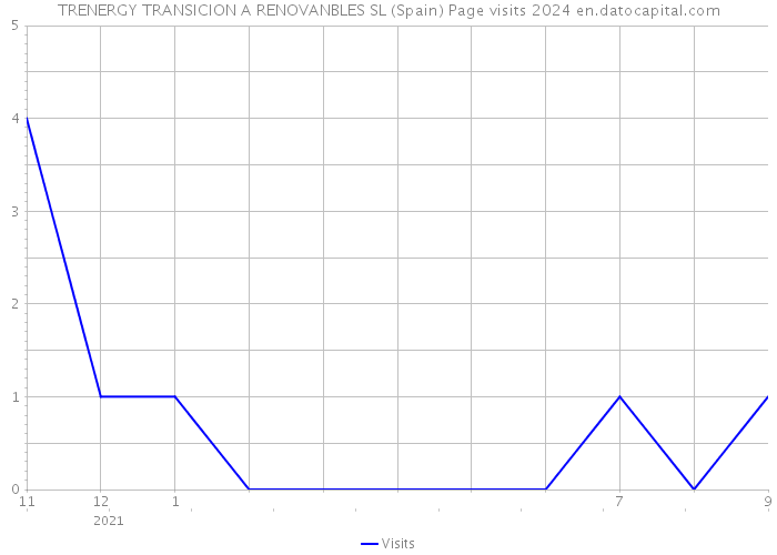 TRENERGY TRANSICION A RENOVANBLES SL (Spain) Page visits 2024 