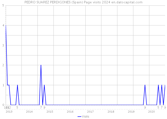 PEDRO SUAREZ PERDIGONES (Spain) Page visits 2024 