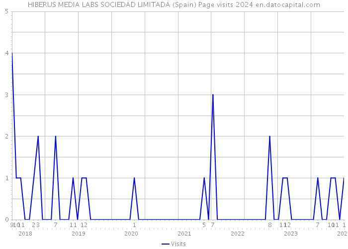 HIBERUS MEDIA LABS SOCIEDAD LIMITADA (Spain) Page visits 2024 