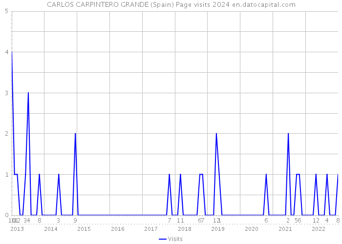 CARLOS CARPINTERO GRANDE (Spain) Page visits 2024 
