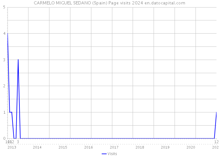 CARMELO MIGUEL SEDANO (Spain) Page visits 2024 