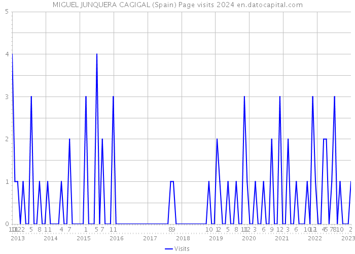 MIGUEL JUNQUERA CAGIGAL (Spain) Page visits 2024 