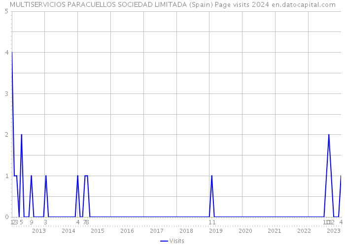 MULTISERVICIOS PARACUELLOS SOCIEDAD LIMITADA (Spain) Page visits 2024 