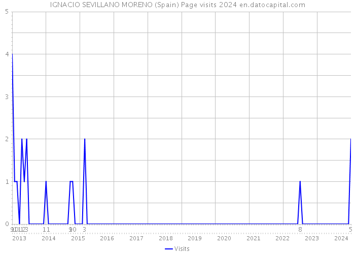 IGNACIO SEVILLANO MORENO (Spain) Page visits 2024 
