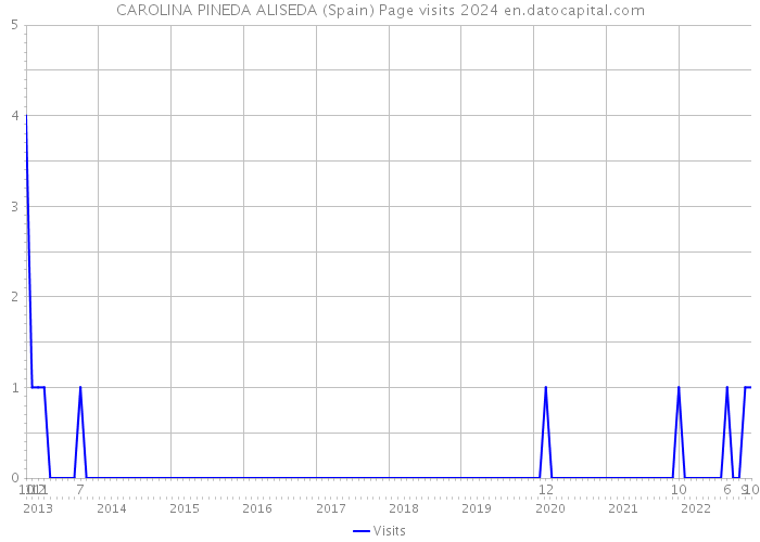 CAROLINA PINEDA ALISEDA (Spain) Page visits 2024 