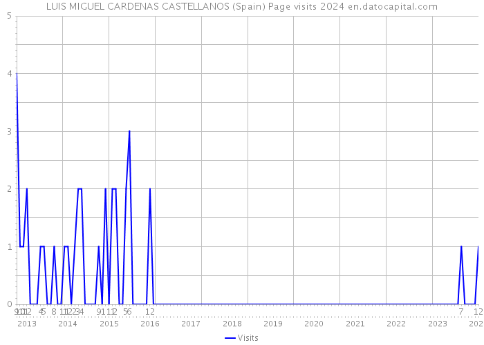 LUIS MIGUEL CARDENAS CASTELLANOS (Spain) Page visits 2024 