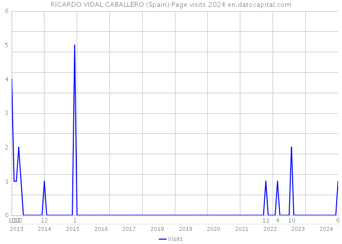 RICARDO VIDAL CABALLERO (Spain) Page visits 2024 