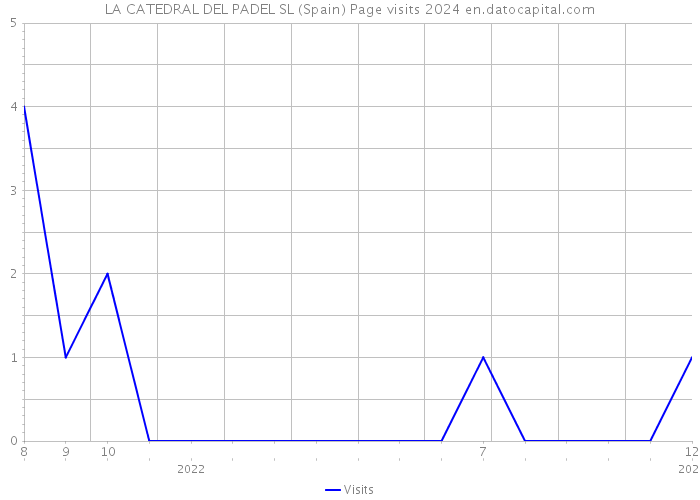 LA CATEDRAL DEL PADEL SL (Spain) Page visits 2024 