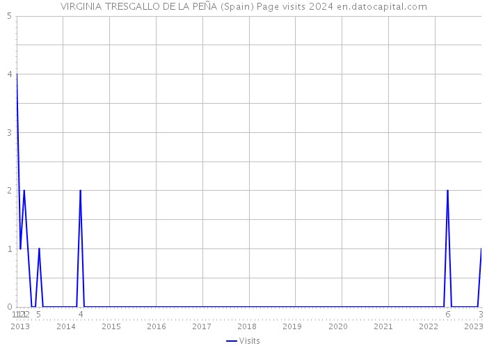 VIRGINIA TRESGALLO DE LA PEÑA (Spain) Page visits 2024 