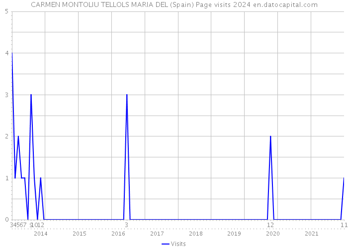 CARMEN MONTOLIU TELLOLS MARIA DEL (Spain) Page visits 2024 
