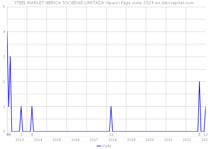 STEEL MARKET IBERICA SOCIEDAD LIMITADA (Spain) Page visits 2024 