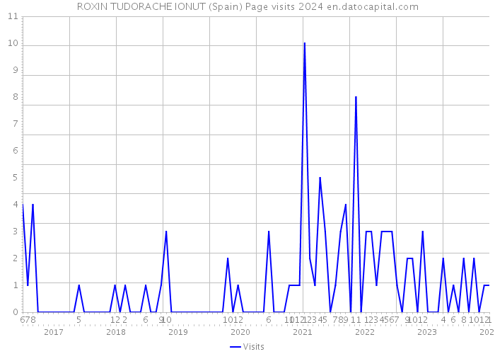 ROXIN TUDORACHE IONUT (Spain) Page visits 2024 