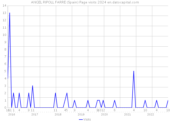 ANGEL RIPOLL FARRE (Spain) Page visits 2024 